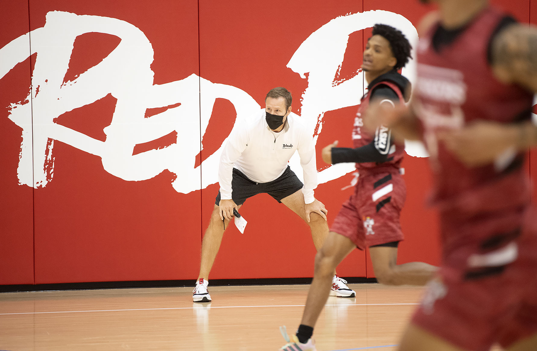 NU men's basketball practice, 10.5